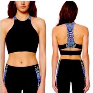 Mara Hoffman SALE Active “Rugs” Geometric Sports Bra size S